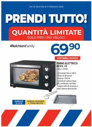 FORNO ELETTRICO DEVIL 32